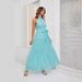 Cross-border European Site Women's Clothing, New Summer Hot-selling Halter-neck Ruffle Long Dress_ecoleips.com