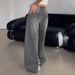 Cross-border Foreign Trade European And American Washed Gray Wide-leg Extra-long Floor-length Ripped Loose Casual Jeans_ecoleips.com
