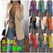 Wish 2021 European And American Fashion Lapel Slim Fit Cardigan Elegant Women's Blazer_ecoleips.com