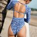 New 2025 Women's One Piece Swimsuit Fresh Floral Print European American Style Sexy Bodycon Surf Suit_ecoleips.com
