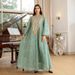 Verve AB320 Muslim Evening Dress Arab Dubai Gown Mesh Embroidery Sequin Robe Abaya_ecoleips.com