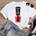 Cross-border Supply European And American Style Printed Loose-fitting Short-sleeve T-shirt With Lips Design For Women_ecoleips.com