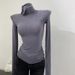 Women's Thin Soft Korean Style Turtleneck Long Sleeve T-Shirt High Neck Base Layer Slim Fit Slightly Sheer Top for Autumn Winter_ecoleips.com