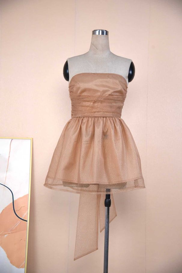 Women's Clothing One Shoulder Top Skirt Fashion Trend Sleeveless Backless Dress_ecoleips.com