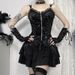 Women's Sexy Hot Punk Cross Short Skirt Versatile European American Style Half Skirt for Summer 2024_ecoleips.com