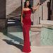 European And American Style Mesh Patchwork 2025 Summer New Women's Sexy Off-Shoulder Strapless Long Dress Wholesale_ecoleips.com