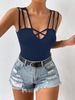 Cross-border European And American Women's Clothing, Sexy Cross-back Camisole Top For Women, Foreign Trade_ecoleips.com
