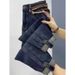 American High Street Vintage Washed Distressed Ripped For Women, Trendy Straight Loose Fit Versatile Harem Jeans_ecoleips.com