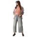 Women's High-Waisted Flared Jeans | Vintage Washed Denim | Loose Fit Wide Leg Pants For Everyday Comfort_ecoleips.com