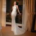 Chinese Retro Bride's Wedding Toasting Dress White Cheongsam American Slim Fit Evening Dress For Women In Stock_ecoleips.com