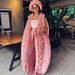 Elegant Boho Maxi Dress With Flowy Ruffles – Nigerian Party & Wedding Bazin Gown, A-Line Sleeveless Long Dress For Women_ecoleips.com