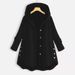 "Oversized Hooded Jacket – Asymmetrical Single-Breasted Coat In Solid Colors, Lightweight Rayon For Spring & Fall"_ecoleips.com