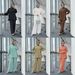 Modest Set Modest Muslim Casual Set – Beaded Blouse & Wide-Leg Pants (6 Colors) – Breathable Polyester-Spandex Mix For Daily Wear & Mosque Visits_ecoleips.com