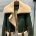 Women's Clothing Winter New Green Splicing Large Lapel Motorcycle Clothes Women's Thickened Short Fur Sheep Shearling Jacket_ecoleips.com