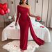 Foreign Trade Cross-border European And American Women's Clothing 2025 Off-shoulder Dress_ecoleips.com