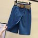 High Waist Wide Leg Skort for Women Elastic Waistband Summer A-Line Flowy Korean Style Casual Skirt-Pants_ecoleips.com