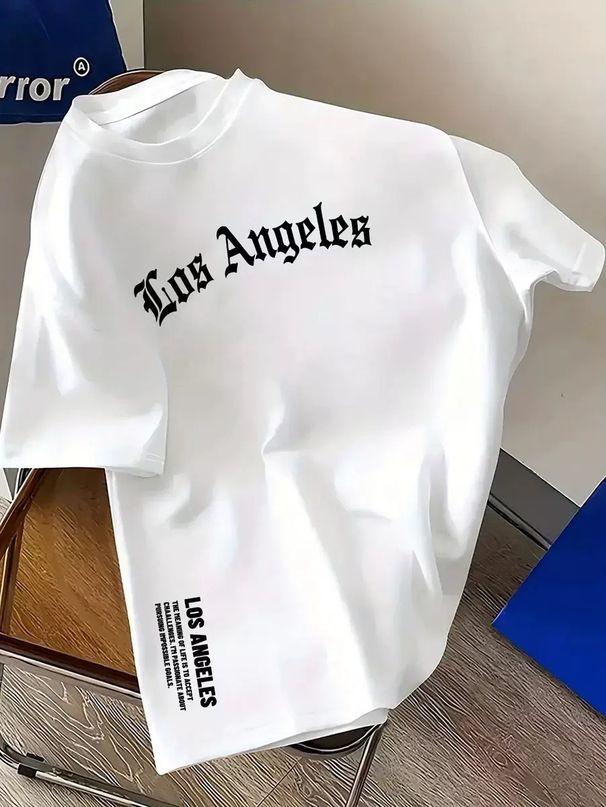 Unisex Summer Short-Sleeved T-Shirt Letter Print_ecoleips.com
