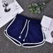 Women's Clothing Summer Casual Solid Color Three Quarter Pants Fashion Women's Wear Horizontal Bar Beach Pants Candy Color Hot Pants_ecoleips.com