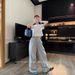 Jimo Original Ader Drawstring Jogger Cargo Casual Pants For Women, Spring/summer Thin Design With Pleated Loose Fit In_ecoleips.com