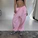 Women's American Style Striped Wide Leg Sweatpants | Casual Straight Leg Joggers With Cuffed Ankles | Versatile 2-in-1 Lounge Pants For Spring/Autumn_ecoleips.com