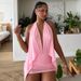 Cross-border Foreign Trade 2026 Spring New European And American Style Sexy Solid Color Mesh Two-Piece Halter Neck_ecoleips.com