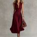 Women's Elegant Lapel Sleeveless Bodycon Maxi Dress – Slim Fit French Chic Summer Gown 2026_ecoleips.com