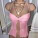 Women's Clothing New Summer Style Pleated Lace Slit Halterneck Vest_ecoleips.com