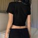 Women's Clothing Short Style Navel Baring Short Sleeved Fruit_ecoleips.com