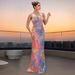 Women's Clothing Fashion Women's Clothing Sexy Sling Sequins Slim Fitting Arm Dress_ecoleips.com