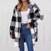 Women's Plaid Fleece Hooded Longline Cardigan Coat – Warm Loose Fit Oversized Outerwear For Autumn Winter_ecoleips.com