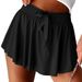 Aria Basics Aria Basics Fashionable European And American Cross-border Solid Color Loose Casual High-waisted High-elastic Shorts With Straps,_ecoleips.com