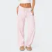 Combhasaki Women's Y2K Vintage Striped Pajama Long Pants Tie-up Drawstring Elastic Waist Loose Loungewear Sleep Bottoms_ecoleips.com
