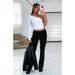 K Fashionable, Comfortable, Slim Fit, Slimming, Anti Waist, Low Waist Flared Pants_ecoleips.com