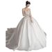 Elegant Satin Wedding Dress For Bride – French Vintage Strapless Ball Gown With Built-in Zipper Petticoat, Summer Bridal Gown_ecoleips.com