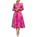 Women's Clothing Summer New Fashion Mesh Floral Dress_ecoleips.com