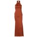 European And American Style 2025 Summer New Sexy Solid Color Slim Sleeveless Backless Dress For Women Wholesale_ecoleips.com