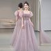 Elegant Luxurious Sequined French Style Evening Gown New Style for Art Exams Perfect Banquets Annual Meetings Ideal Emcees Women's Party Wear_ecoleips.com