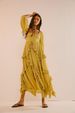 Women's Clothing Autumn U-Neck Ruffled Lace Patchwork Dress Style Full Skirt With Slit For Women For Formal & Casual For Women_ecoleips.com