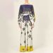 Voya Women's Casual Commuting Fashion Trend Loose Bat Sleeve Printed Fashion Set With Multiple Colors To Choose From_ecoleips.com