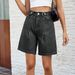 Women's Clothing Spring And Summer Washed Waist Adjustable Denim Shorts_ecoleips.com