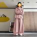 Women's American Retro Casual Sportswear Set Korean Style Loose Fit Slimming Sweatshirt And Trousers Fashionable 2 Piece Set for Autumn Winter_ecoleips.com