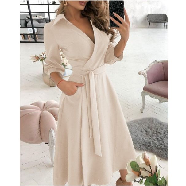 2026 Hot-Selling Spring Summer Fashion Short Sleeve V-Neck Printed Bodycon Dress For Women_ecoleips.com