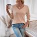 European American Cross-border 2026 New Women's Long-sleeve T-shirt With Lace Trim On The Back And Hollowed-out Raglan_ecoleips.com