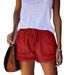 European And American Foreign Trade Cross-border Supply Elastic Waist Casual High-waisted Slimming Fringed Denim Shorts_ecoleips.com