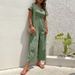 Women's casual commuting nine-point pants summer wide-leg jumpsuit women_ecoleips.com