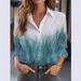 2024 Women's Cardigan 3D Floral Print Long Sleeved Shirt, Women's High-end And Versatile Top_ecoleips.com