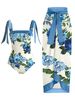 2026 Printed One Piece Swimsuit Women & Beach Skirt 2 Pieces Swimwear Female Sexy Bathers Bathing Swimming Swim Suit Beachwear_ecoleips.com