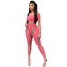 Women's Clothing new fashion sexy nightclub tight mesh see-through long-sleeved trousers jumpsuit women's clothing_ecoleips.com