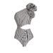 Women’s Ruffle High-Waisted One-Piece Swimsuit – Striped & Sheer Mesh Cover-Up (S-XL)_ecoleips.com