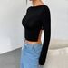 Voya Women's Sexy European And American Style T-shirt For Spring And Summer, Backless Design, Short Top_ecoleips.com